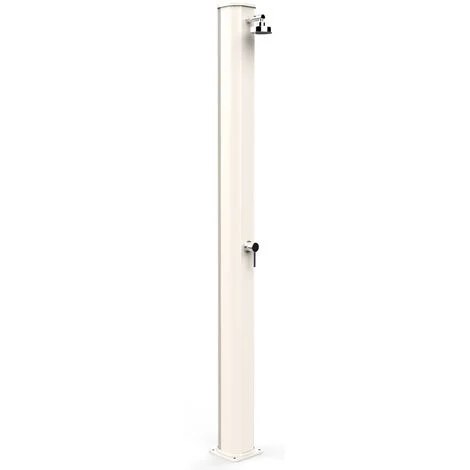 Doccia Solare da Giardino 40L Miscelatore Arkema Big Jolly Bianco Crema