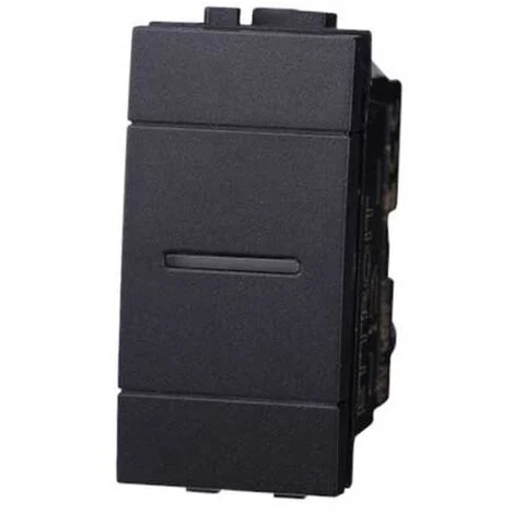 Deviatore assiale 1P 16A 250V compatibile Bticino Livinglight colore nero