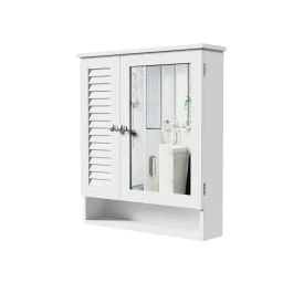 Mobile a specchio da bagno in legno mdf laccato, Sìordine
