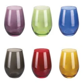 Set 6 bicchieri acqua 550 ml, Luce Color Sibilla