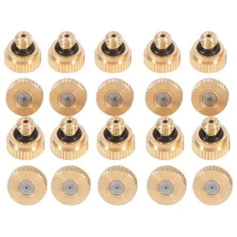 Ugelli nebulizzatori in ottone per sistemi di raffreddamento (0,4 mm) 10/24 UNC Garden 20 pezzi