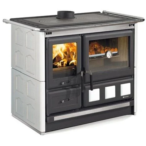 Cucina elettrica Sconosciuta Nordica ROSA XXL VST MAIOLICA Cucina a legna 8,5 kw - 244 m³ riscaldabili - bianco infinity - BIIN (7015148)