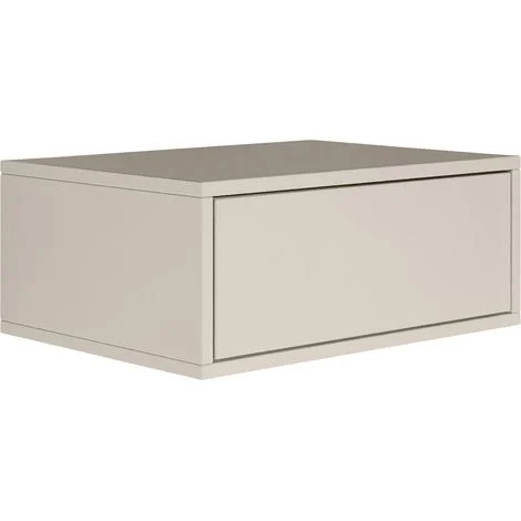 Selsey FRAMME – Comodino sospeso con cassetto – grigio cashmere – 50 cm
