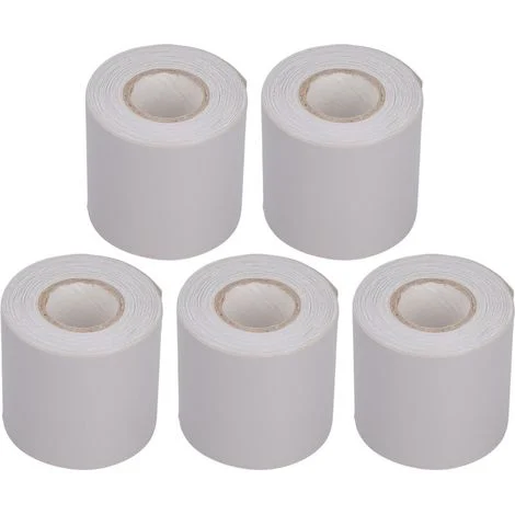 Confezione da 5 nastri adesivi protettivi per tubi di condizionatori, resistenti all'olio, larghi 6 cm (grigi)