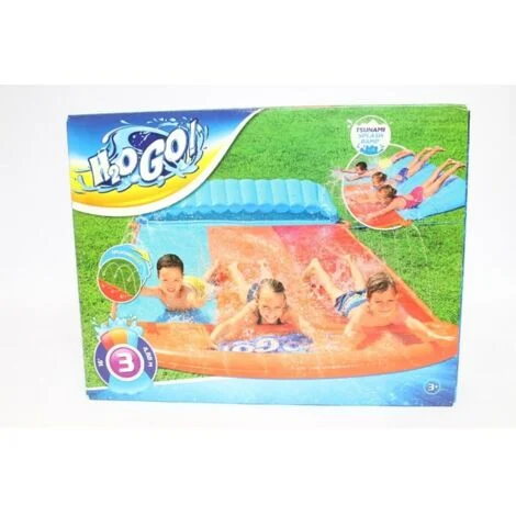 Scivolo triplo gonfiabile H2OGO Tsunami Splash Ramp 488 cm Bestway 52479