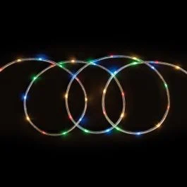 Tubo 190 microled a batteria, multicolor 10 m, Santa's House