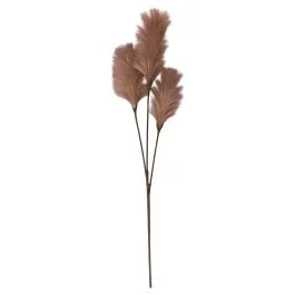 Ramo decorativo artificiale con piume h. 100 cm, champagne, Sibilla