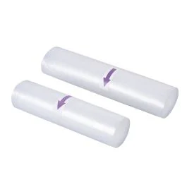 Set 2 rotoli per macchina sottovuoto, 5 metri, trasparenti, Kooper