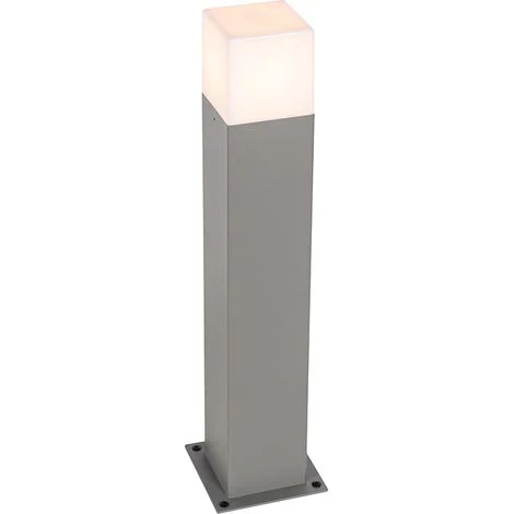 QAZQA Palo da giardino denmark - Moderno - Alluminio,Plastico - Grigio/Bianco - Allungato Max. 1 x Watt