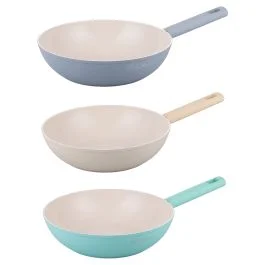 Wok/Saltapasta 28 cm, rivestimento in ceramica, induzione, Kolorados SìChef