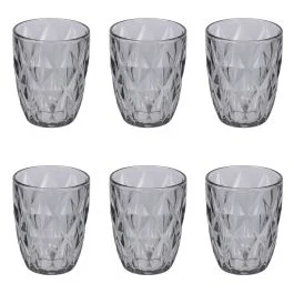 Set 6 bicchieri acqua 340 ml fumé, Celine Sibilla