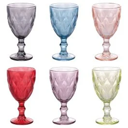 Set 6 calici 340 ml, Elizabeth Color
