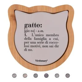 Mattonella decorativa 13x13 cm, Victionary Cat