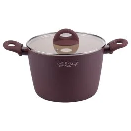 Pentola con coperchio 22 cm, rivestimento in ceramica, induzione,  Tropea SìChef