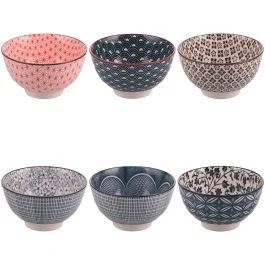 Ciotolina 320 ml in ceramica doppio decoro, Sibilla