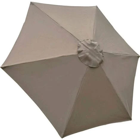 [NON UTILIZZATO] Telo di ricambio per ombrellone, 6 stecche, 2 mt, impermeabile, anti UV, tessuto di ricambio, Kaki