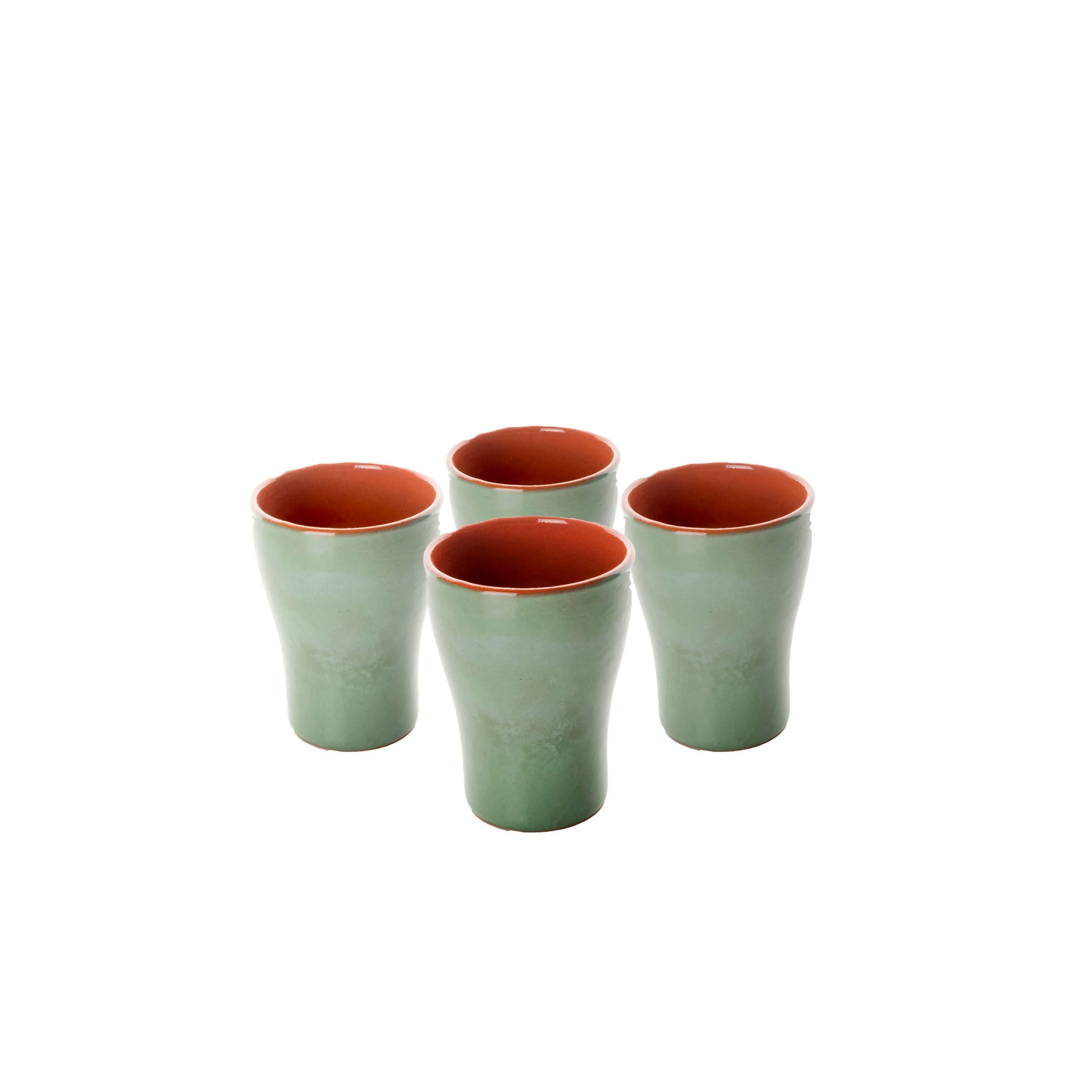Bicchieri in Ceramica OLLA VERITAS Set di Quattro di MikroDesign