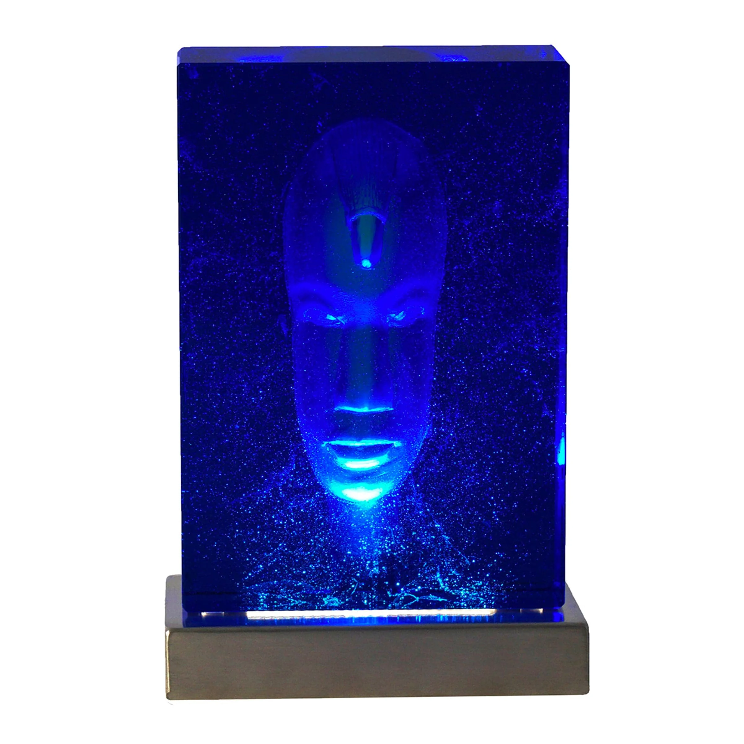 Scultura in Vetro di Murano AFRICANA BLU Pezzo Unico