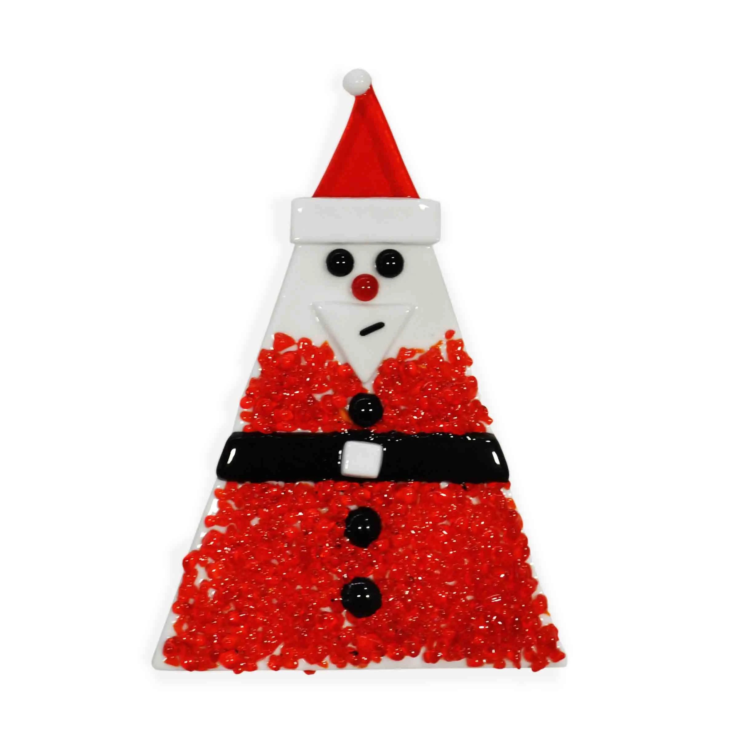 Decorazioni Natalizie in vetro di Murano BABBO NATALE Set di Sei di D.i. Più Andretto Design