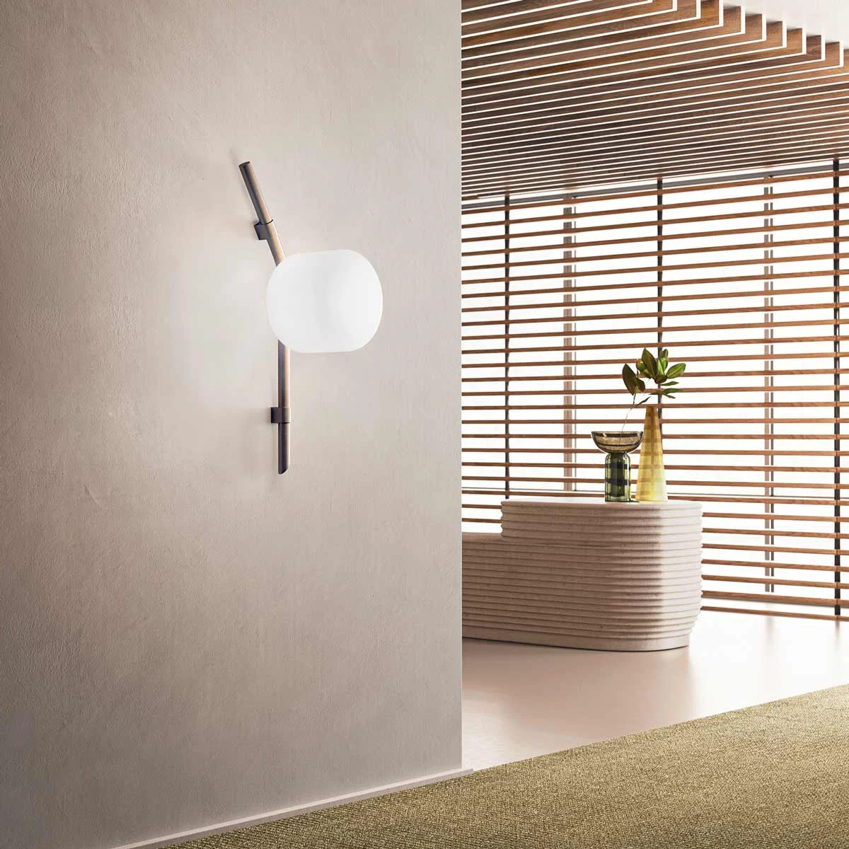 Lampada da parete in alluminio FLOED di Storagemilano per Kdln