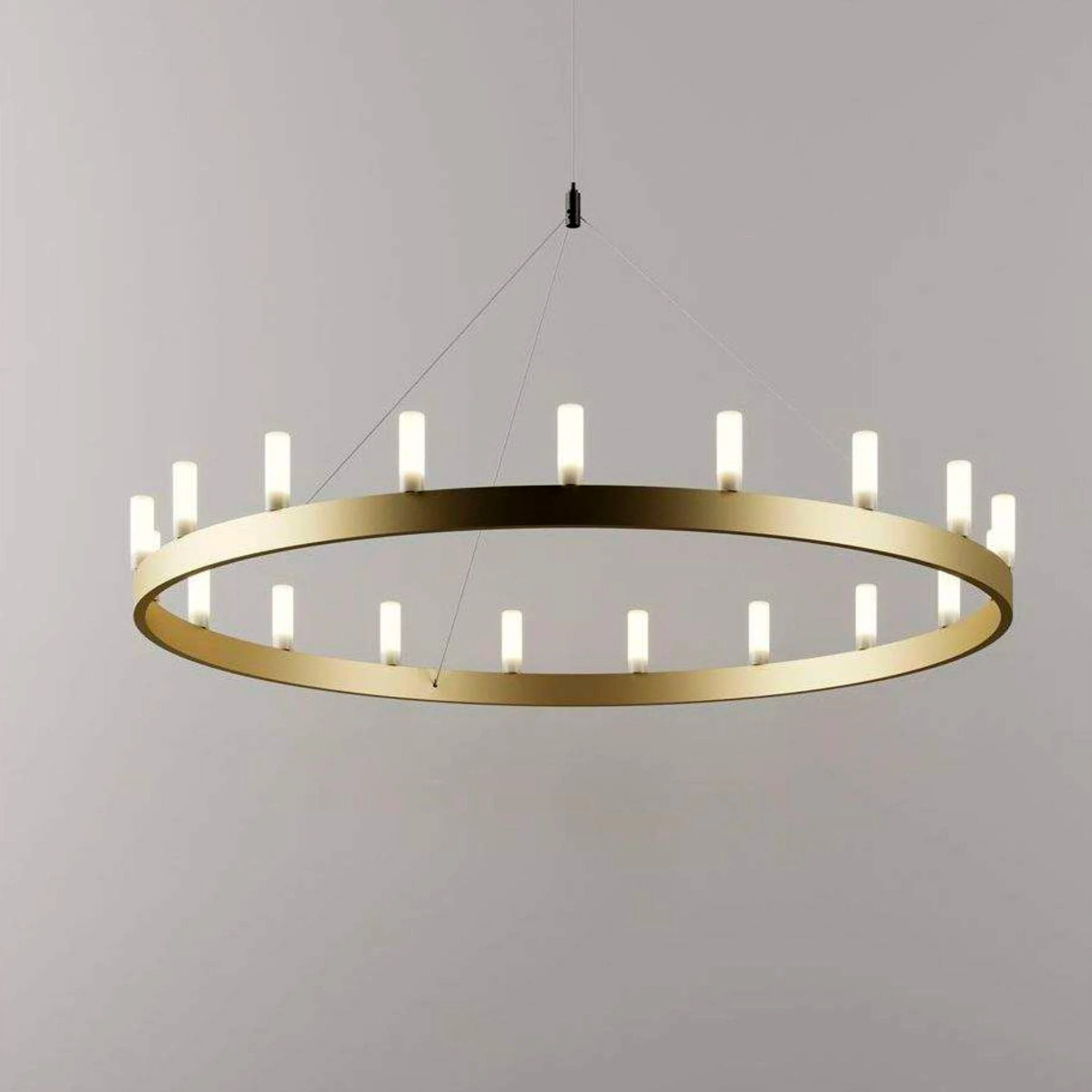 Lampada a Sospensione CHANDELIER Small Oro di David Chipperfield per FontanaArte