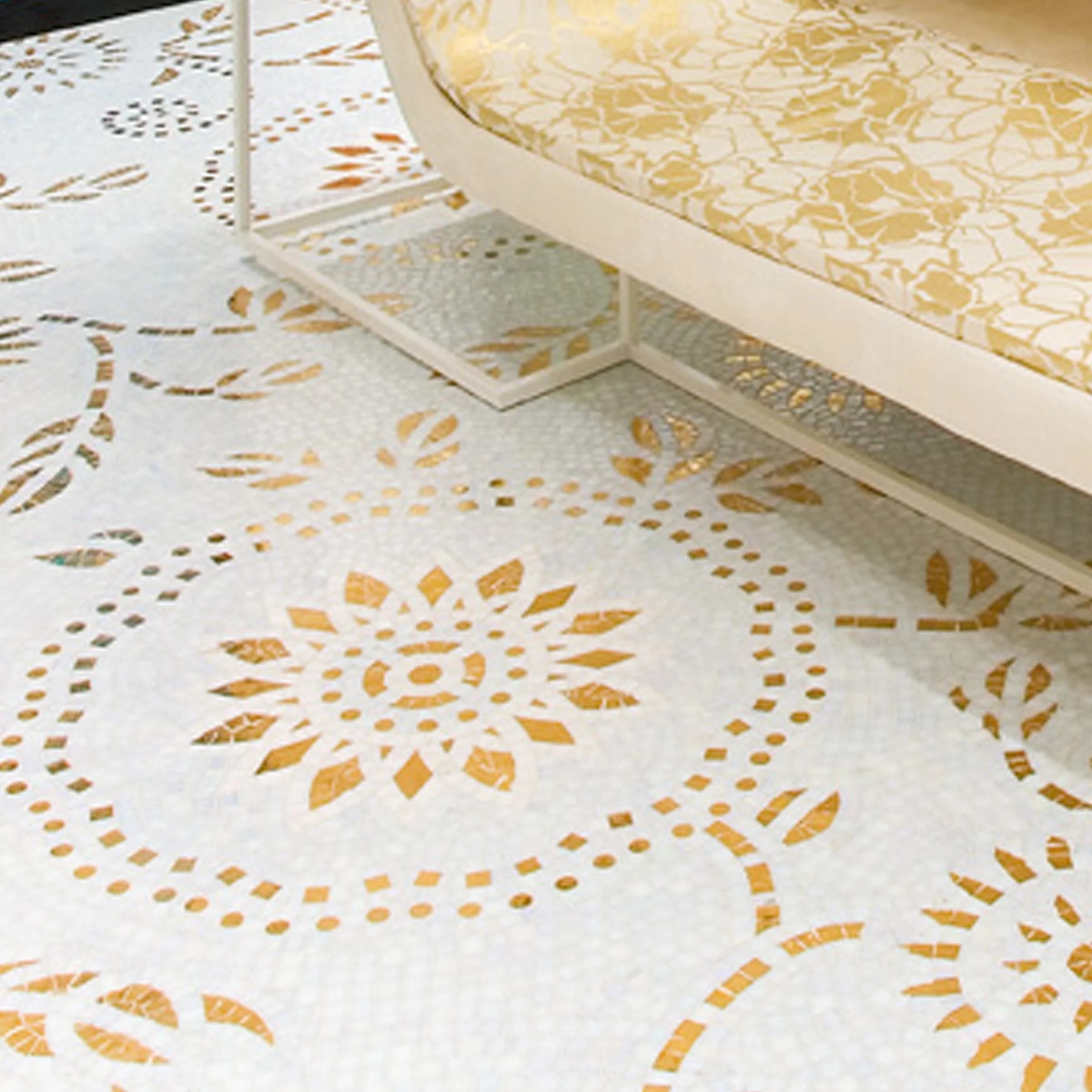 Tappeto Mosaico ANZIS GOLD di Sicis