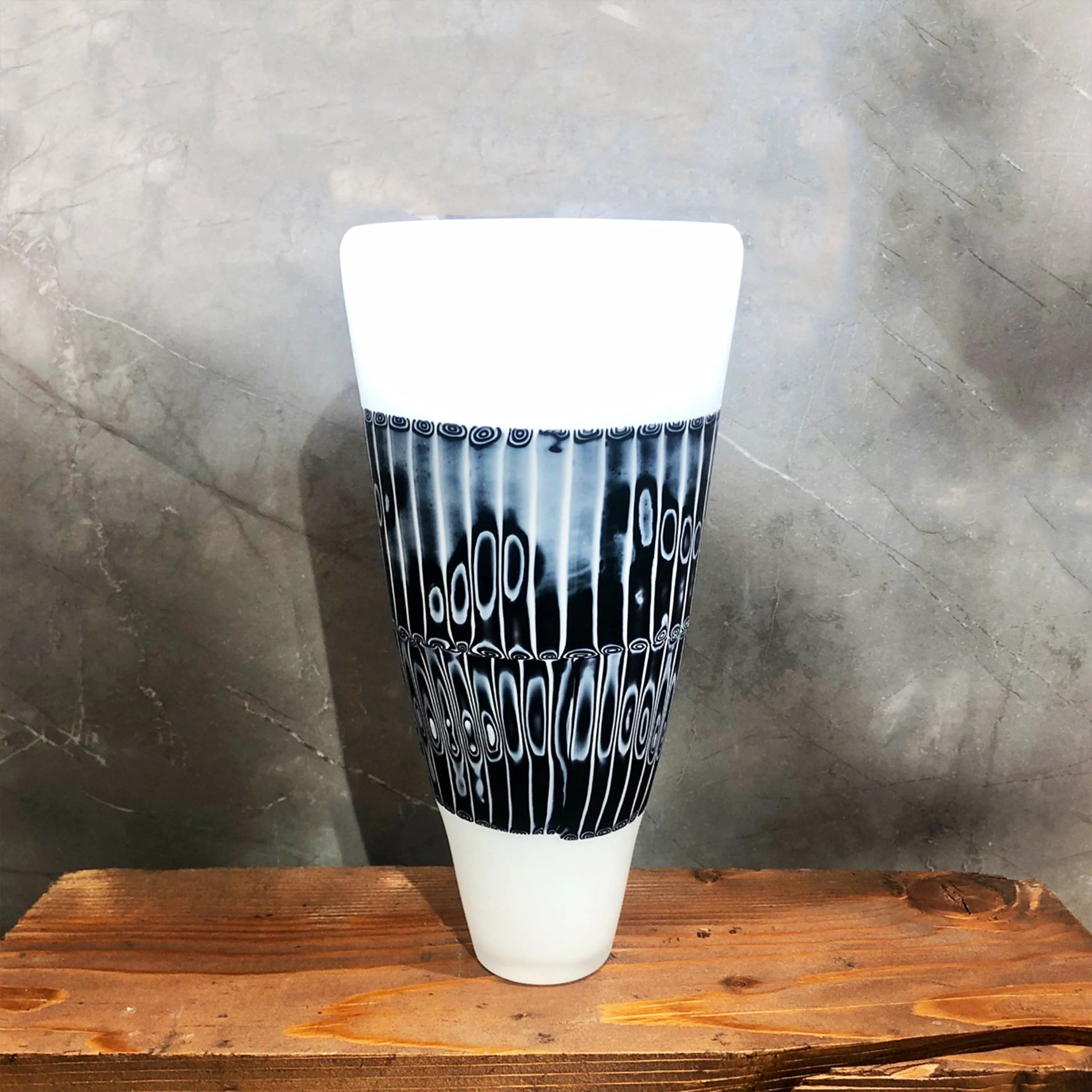 Vaso in Vetro Soffiato e Murrine BORA003 Pezzo Unico