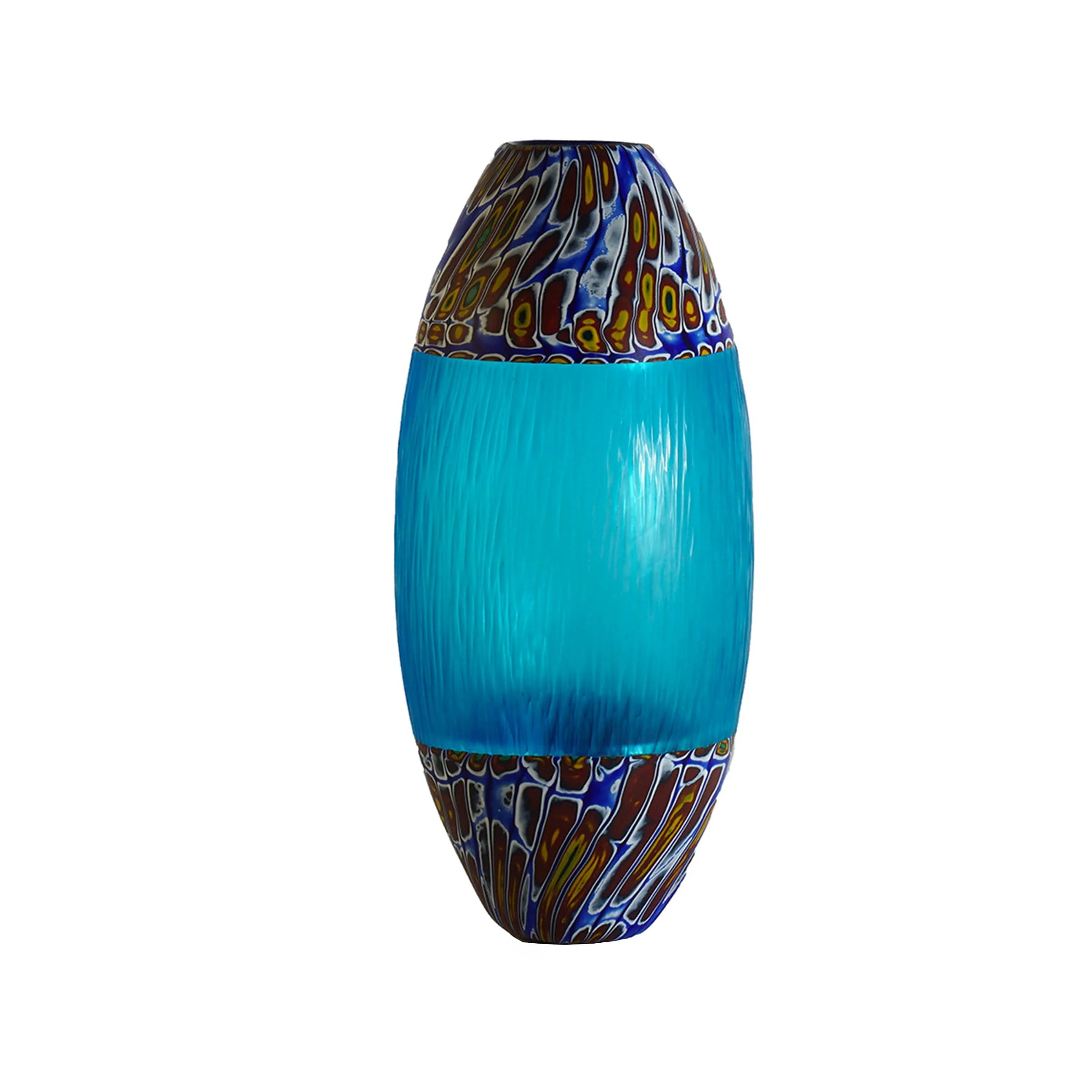 Vaso in Vetro Soffiato e Murrine BORA002 Pezzo Unico