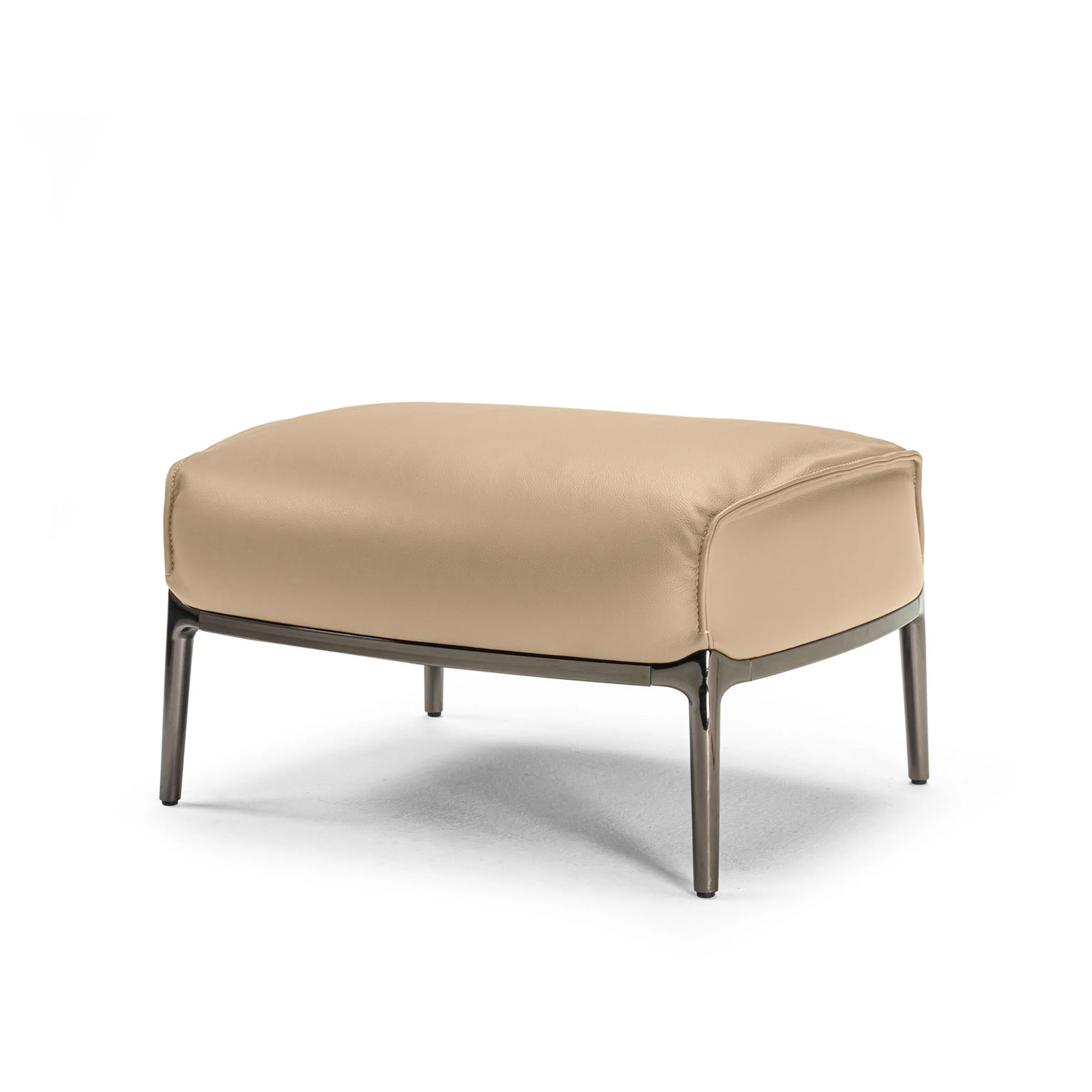 Pouf in Pelle ARCHIBALD di Jean-marie Massaud per Poltrona Frau