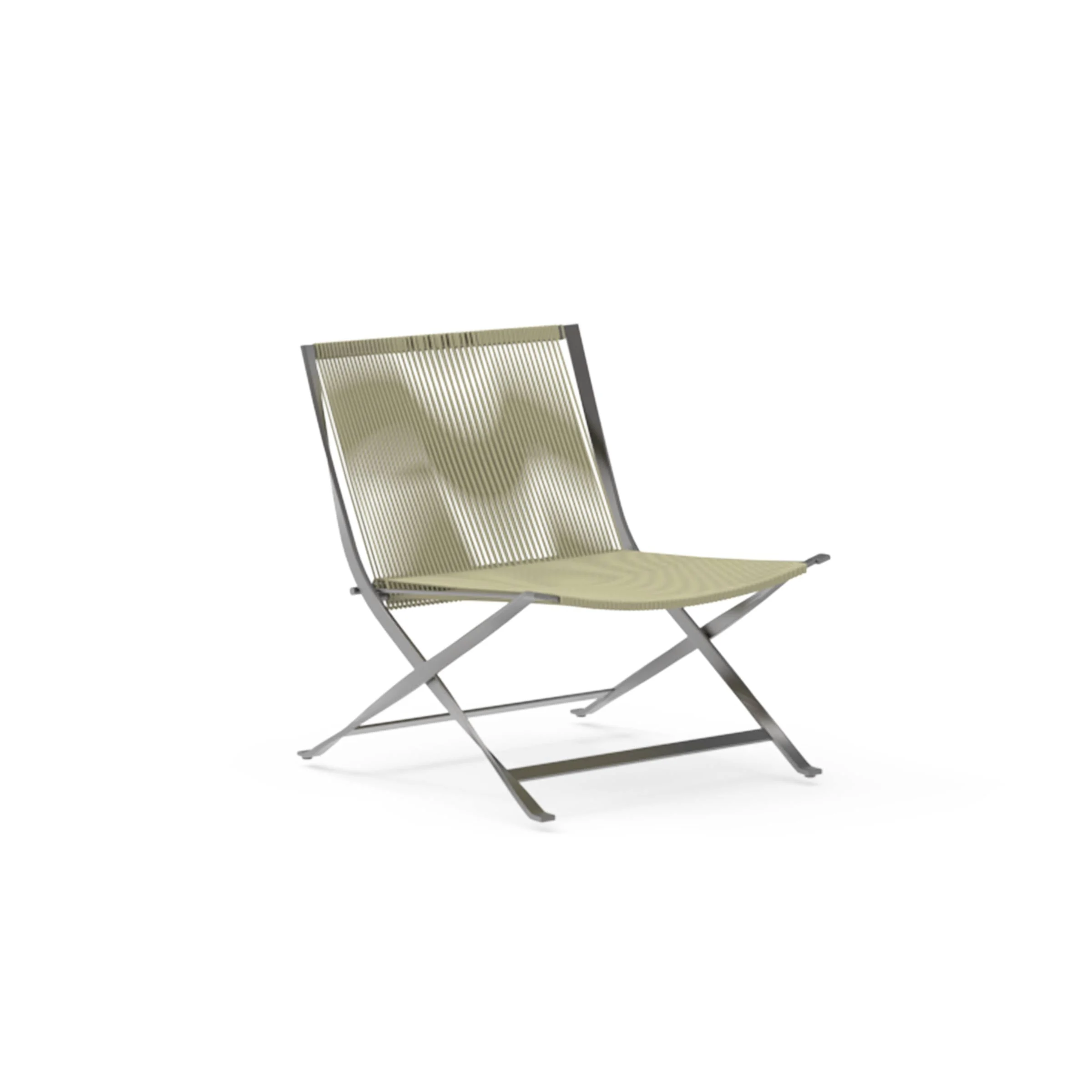 Chaise Longue da Esterno in Tessuto e Acciaio GEORGE di Ludovica + Roberto Palomba per Talenti