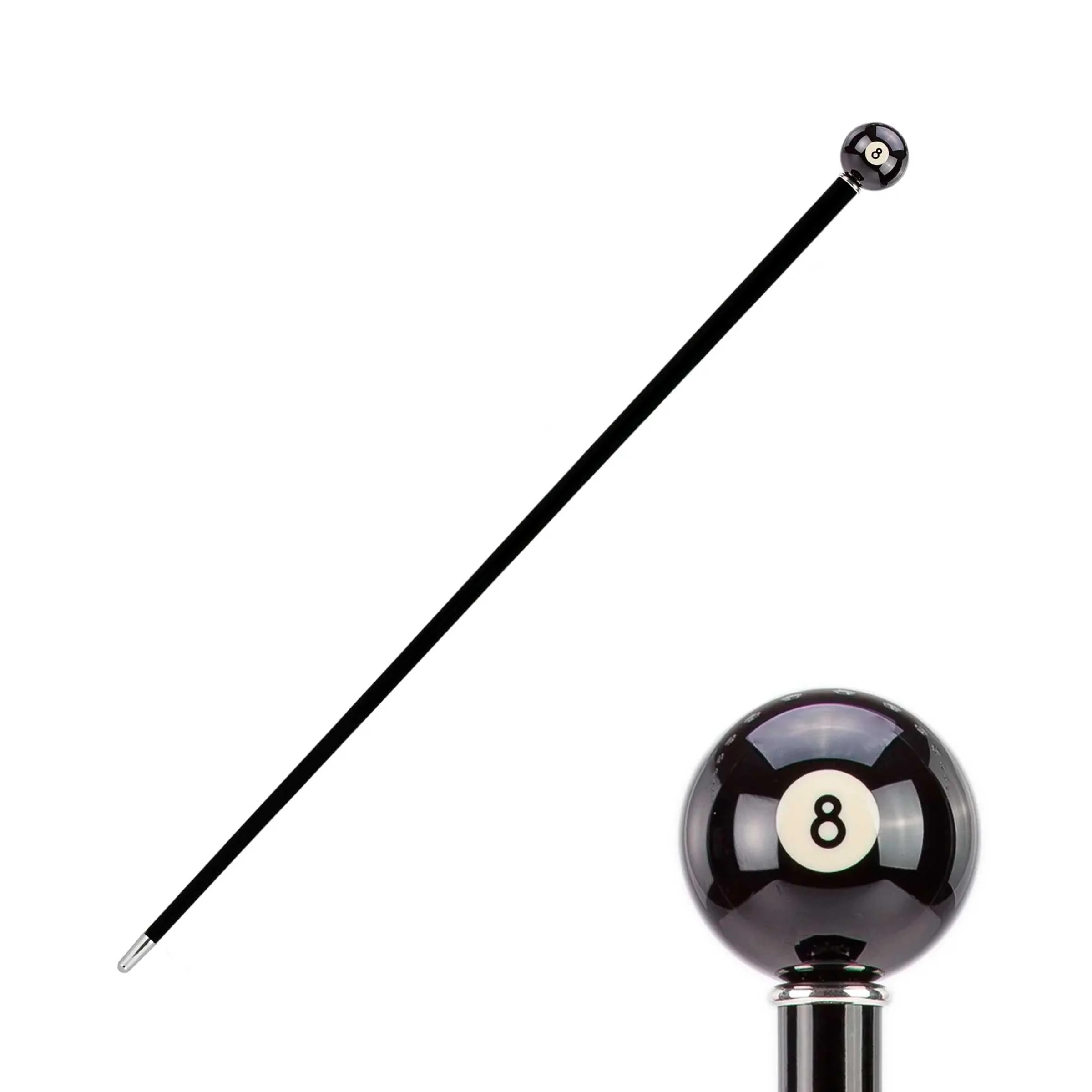 Bastone BILLIARD POOL 8-BALL con manico in resina di Pasotti