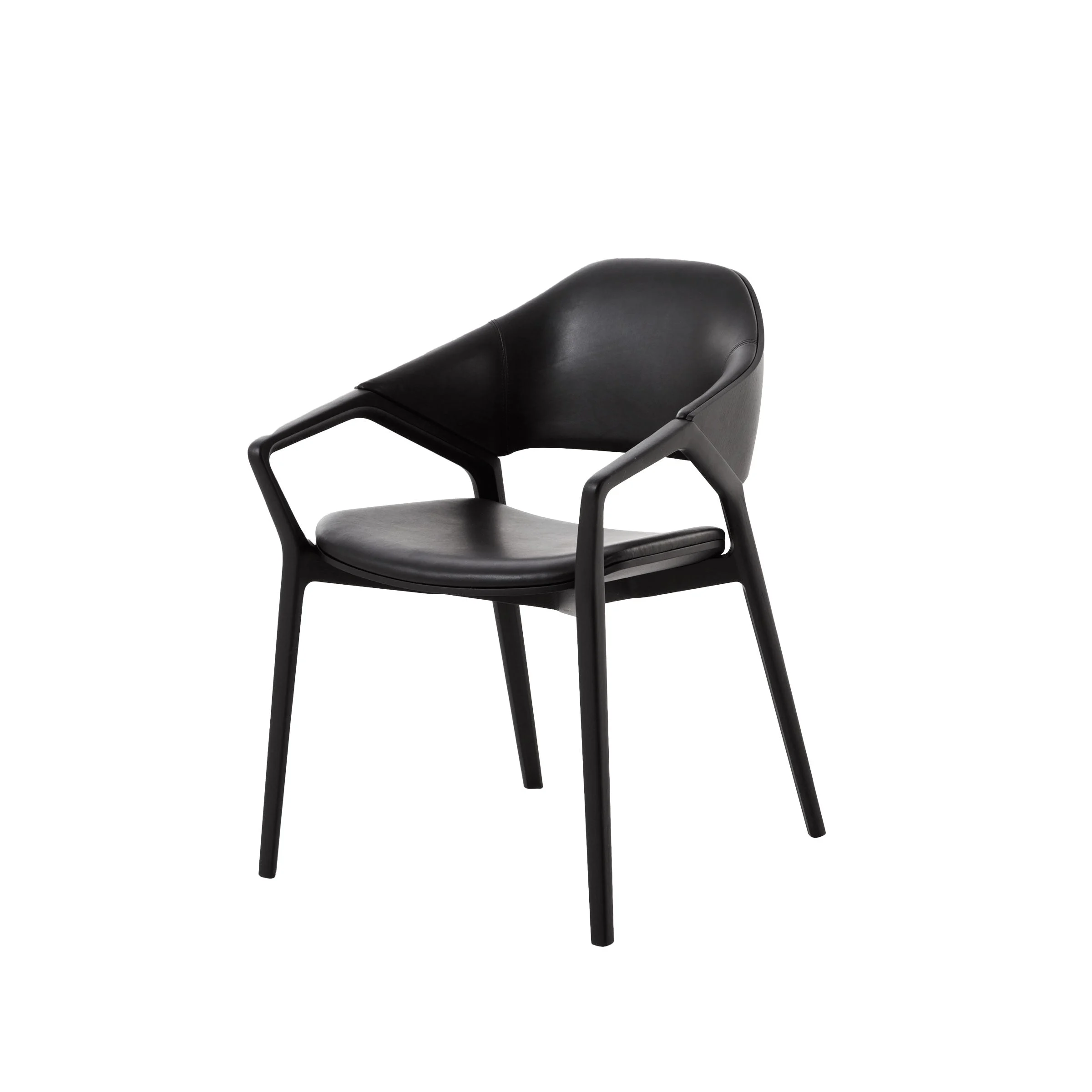 Sedia in Legno e Pelle ICO, di Ora ïto per Cassina