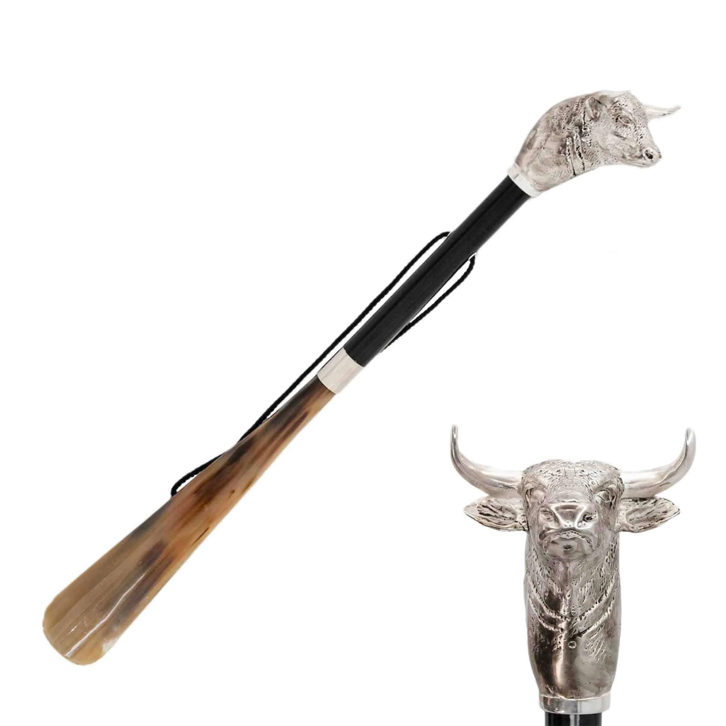Calzascarpe BULL con manico in ottone di Pasotti