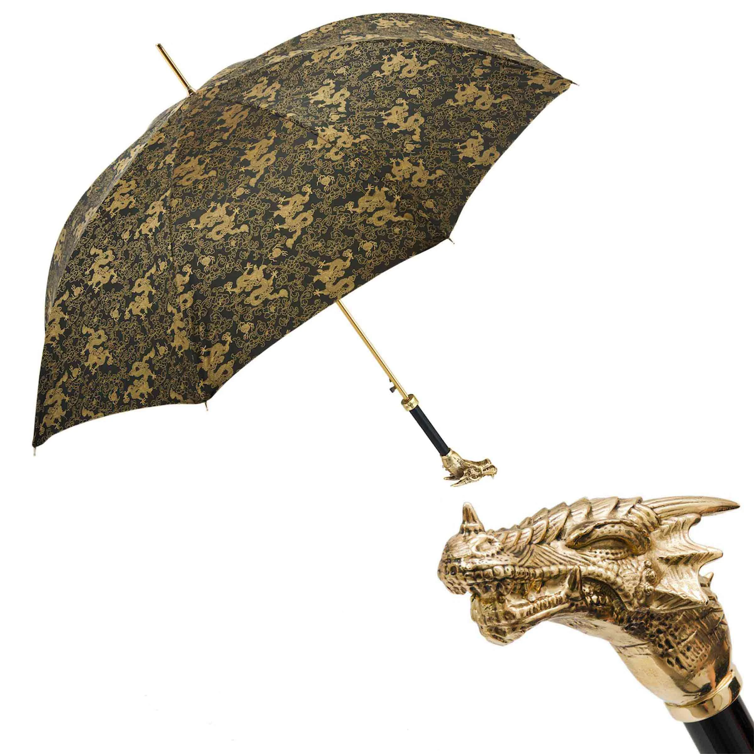 Ombrello GOLDEN DRAGON con Manico in Ottone