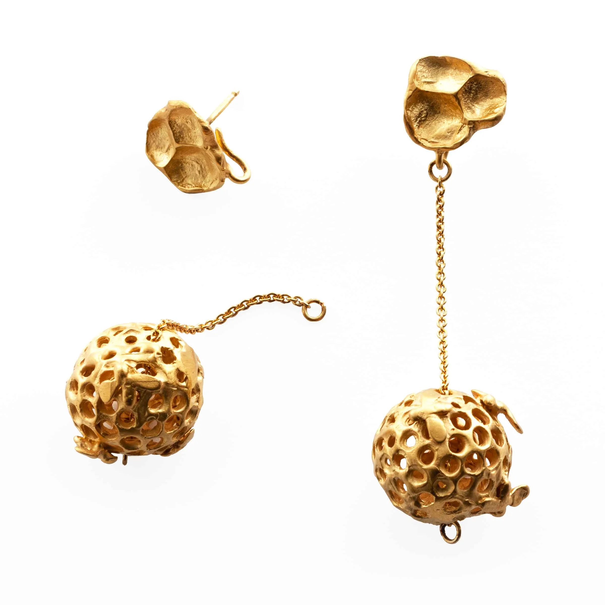 Orecchini in Bronzo ALVEARINI di Jessica Carroll per BABS Art Gallery - Edizione Limitata