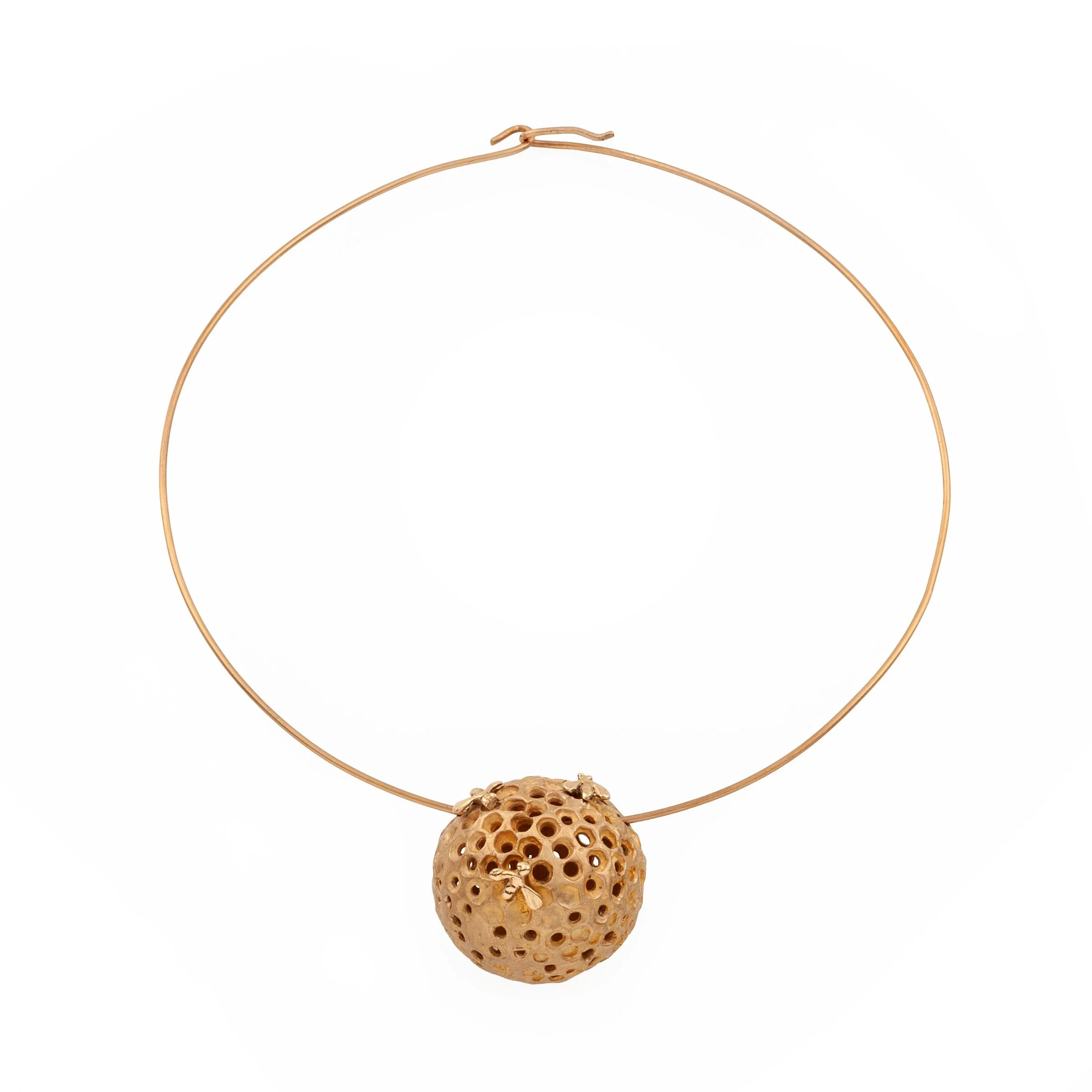 Collana in Bronzo BEEHIVE di Jessica Carroll per BABS Art Gallery - Edizione Limitata