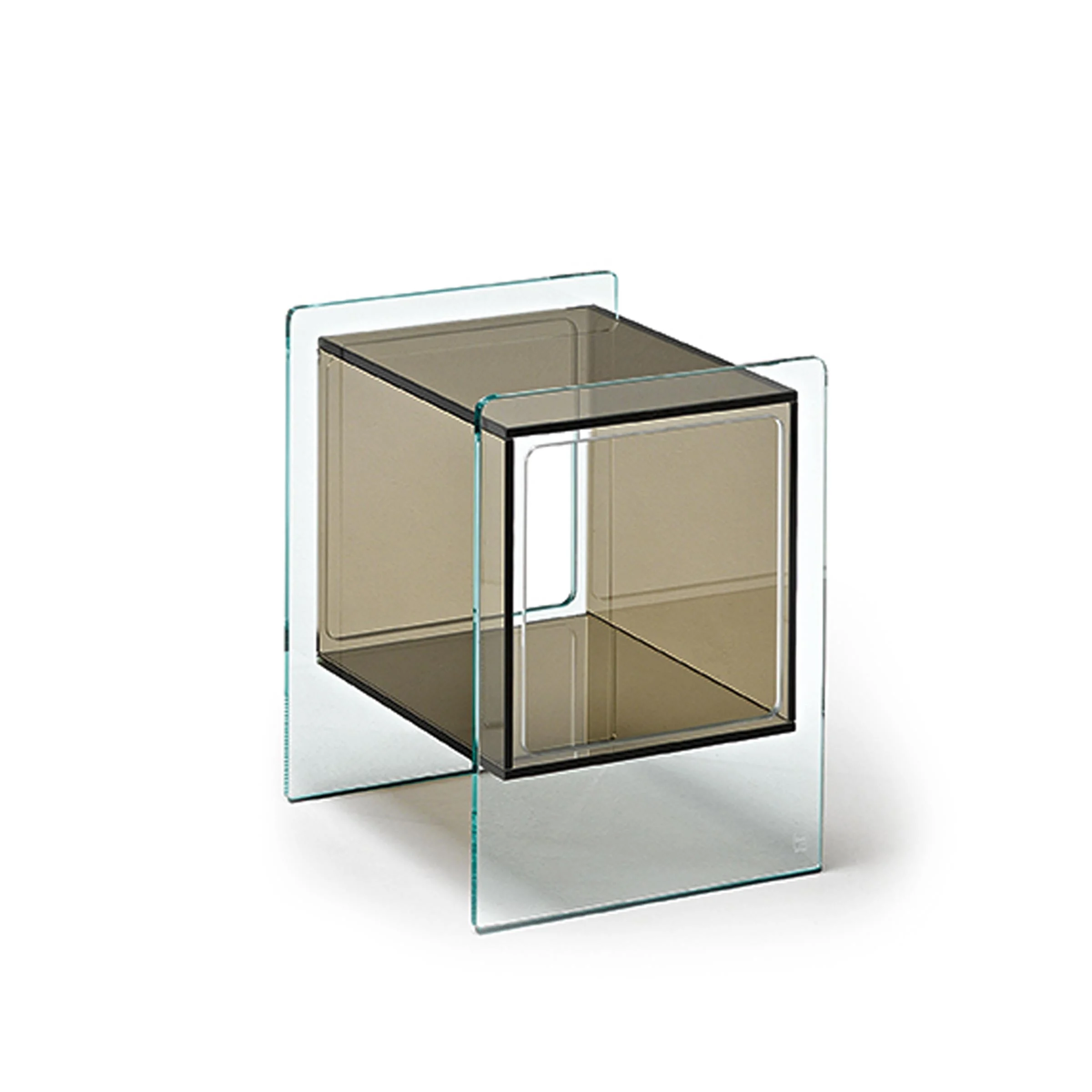 Comodino in Vetro MAGIQUE CUBE di Studio Klass per FIAM