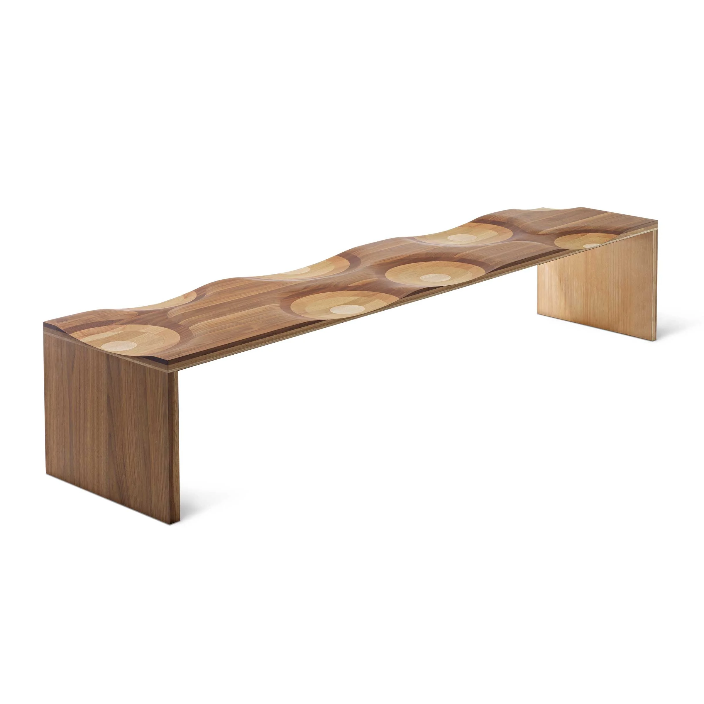 Panca in Legno RIPPLES di Toyo Ito per Horm