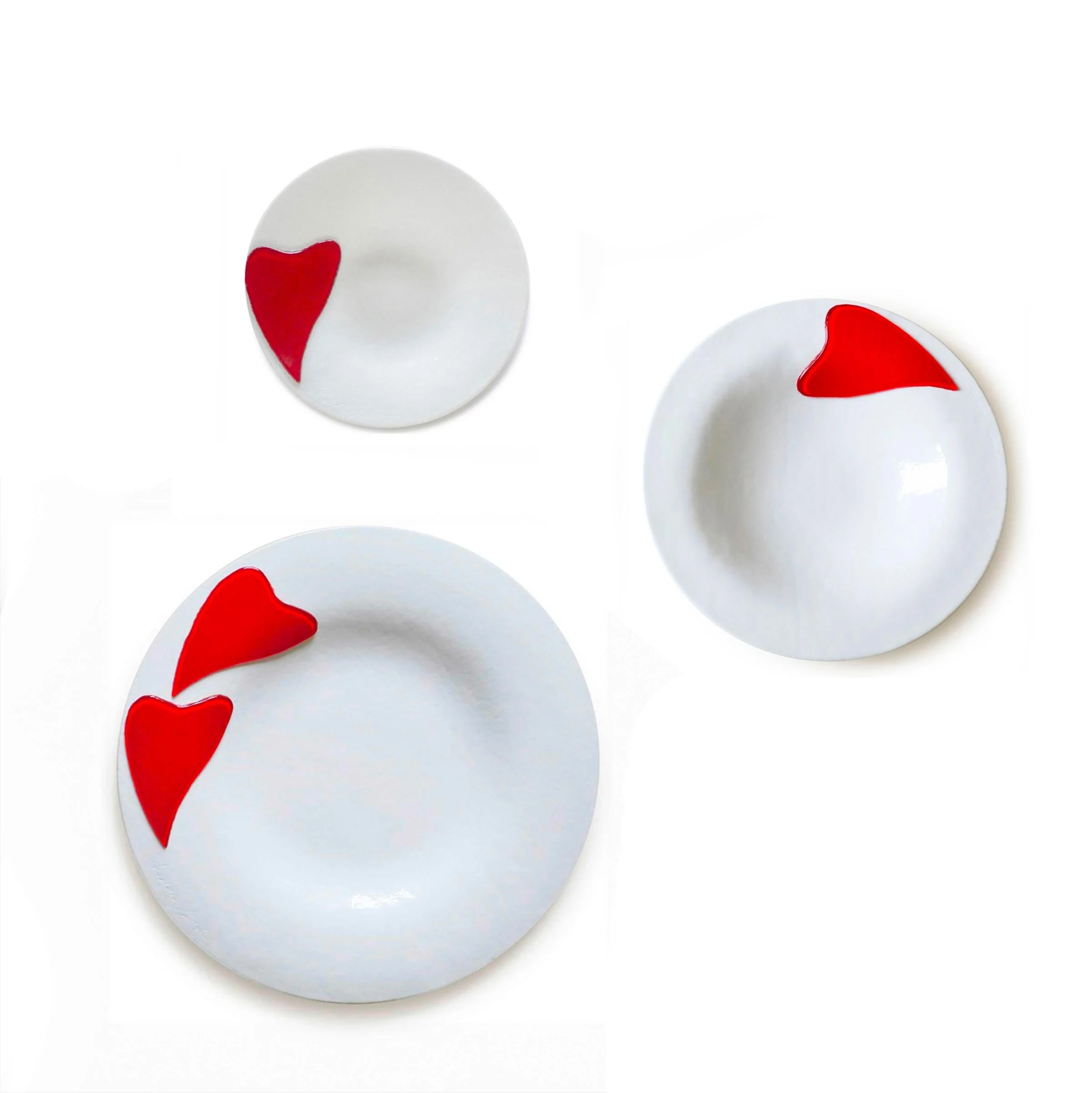Servizio Piatti in Vetro di Murano CUPIDO di D.i. Più Andretto Design