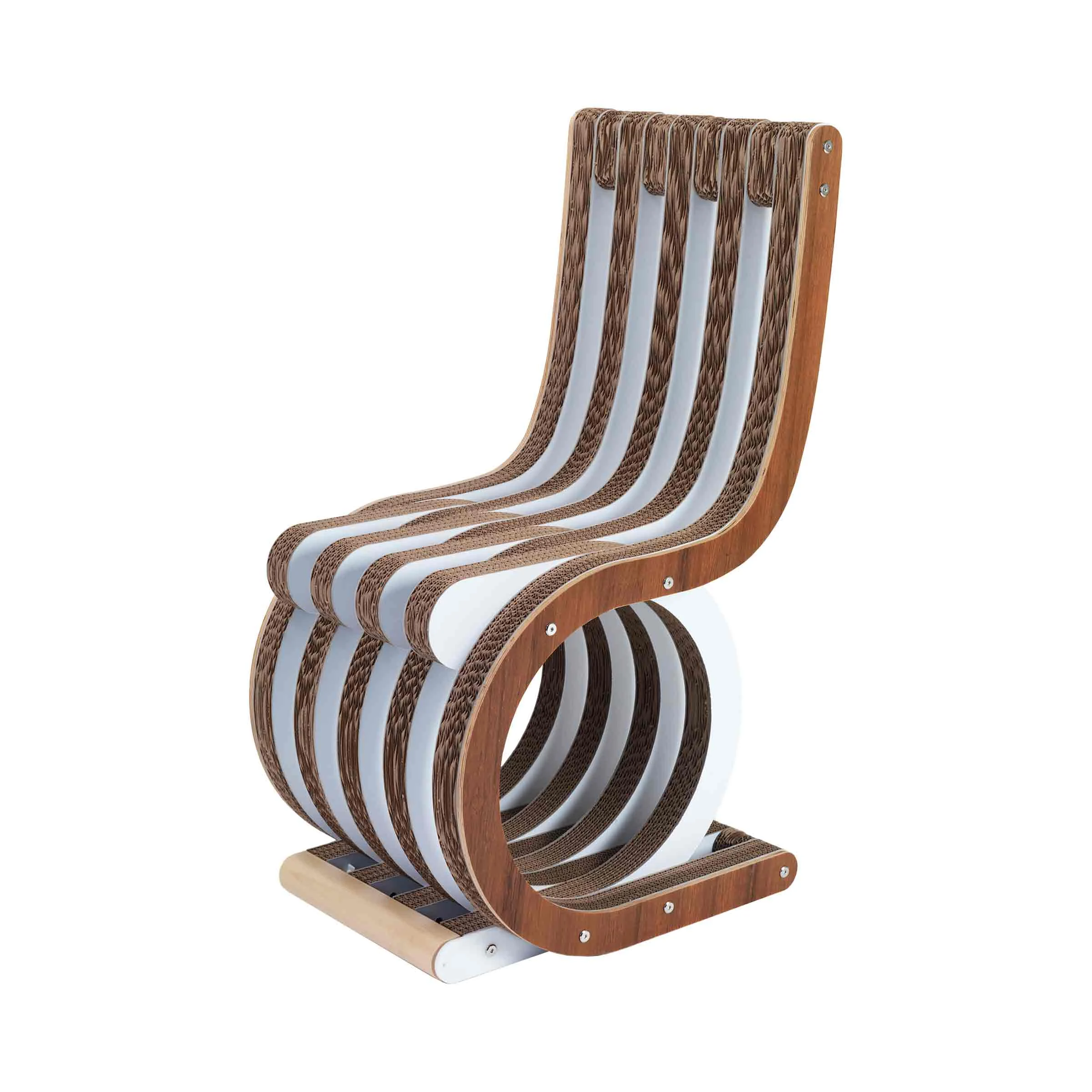 Poltroncina in Cartone TWIST Noce Canaletto