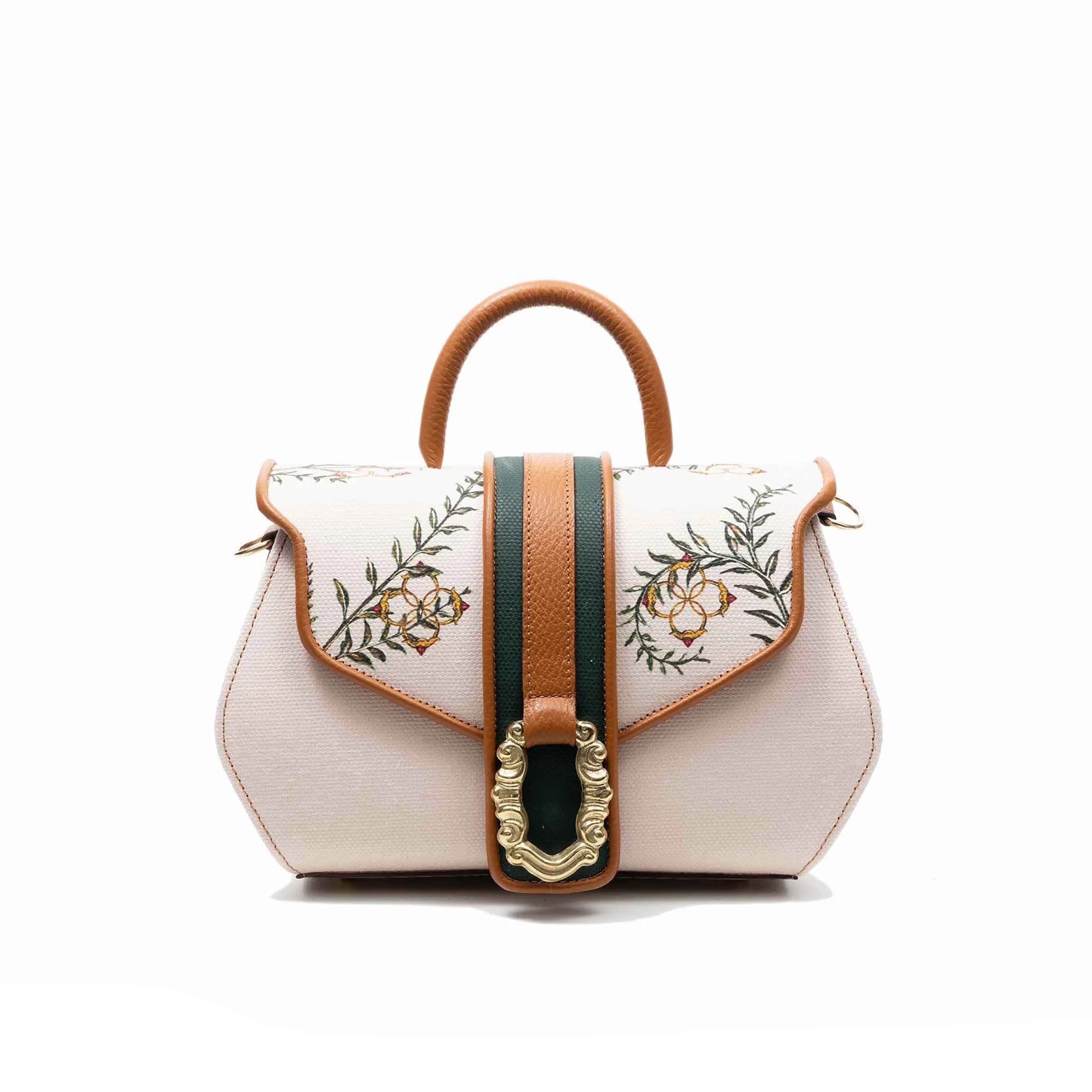 Borsa a Tracolla in Tela e Pelle DIAMOND di MARCO Atelier