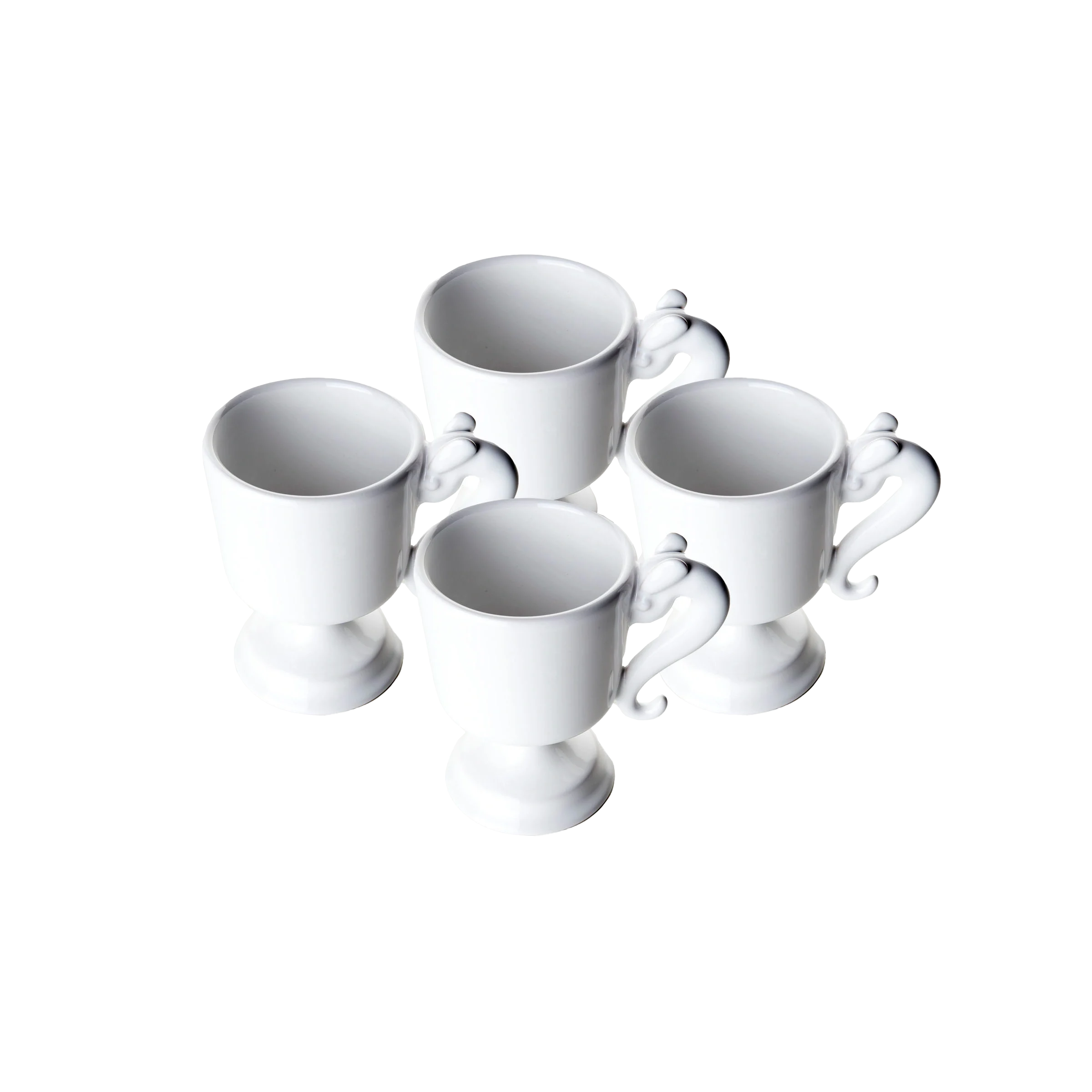 Tazzina da Caffè in Ceramica GRIFO Set di Quattro di MikroDesign