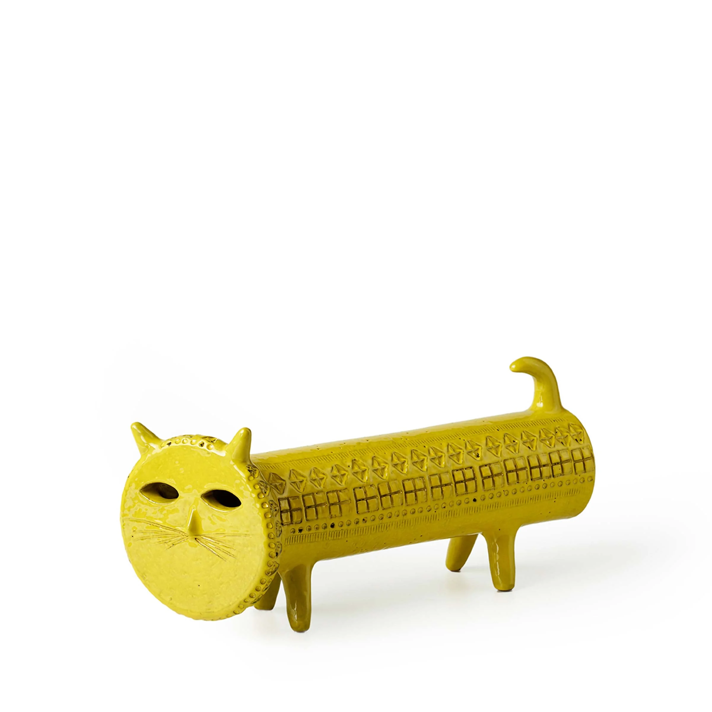 Scultura in Ceramica GATTO di Aldo Londi per Bitossi Ceramiche - Edizione Limitata