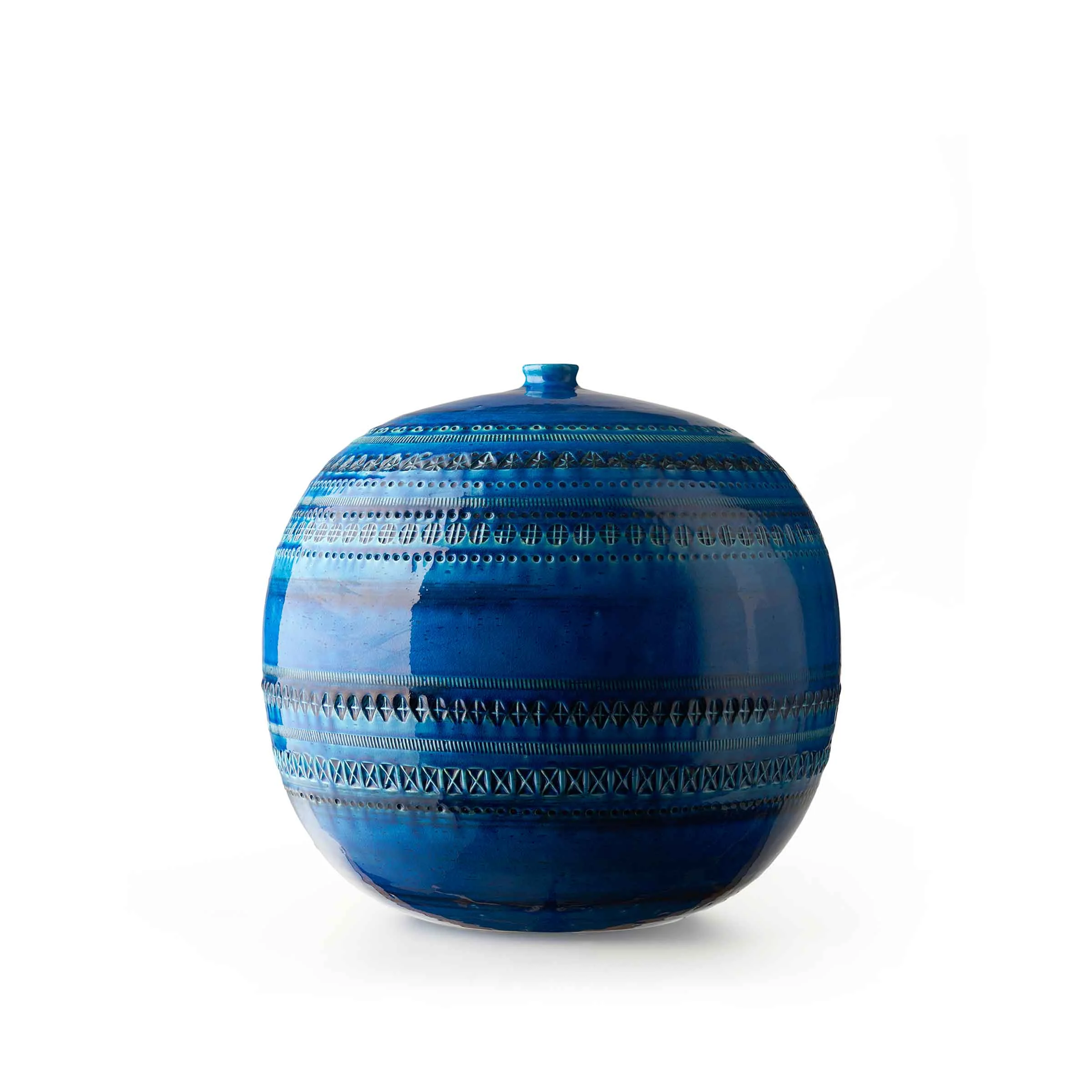Vaso in ceramica PALLA di Aldo Londi per Bitossi Ceramiche