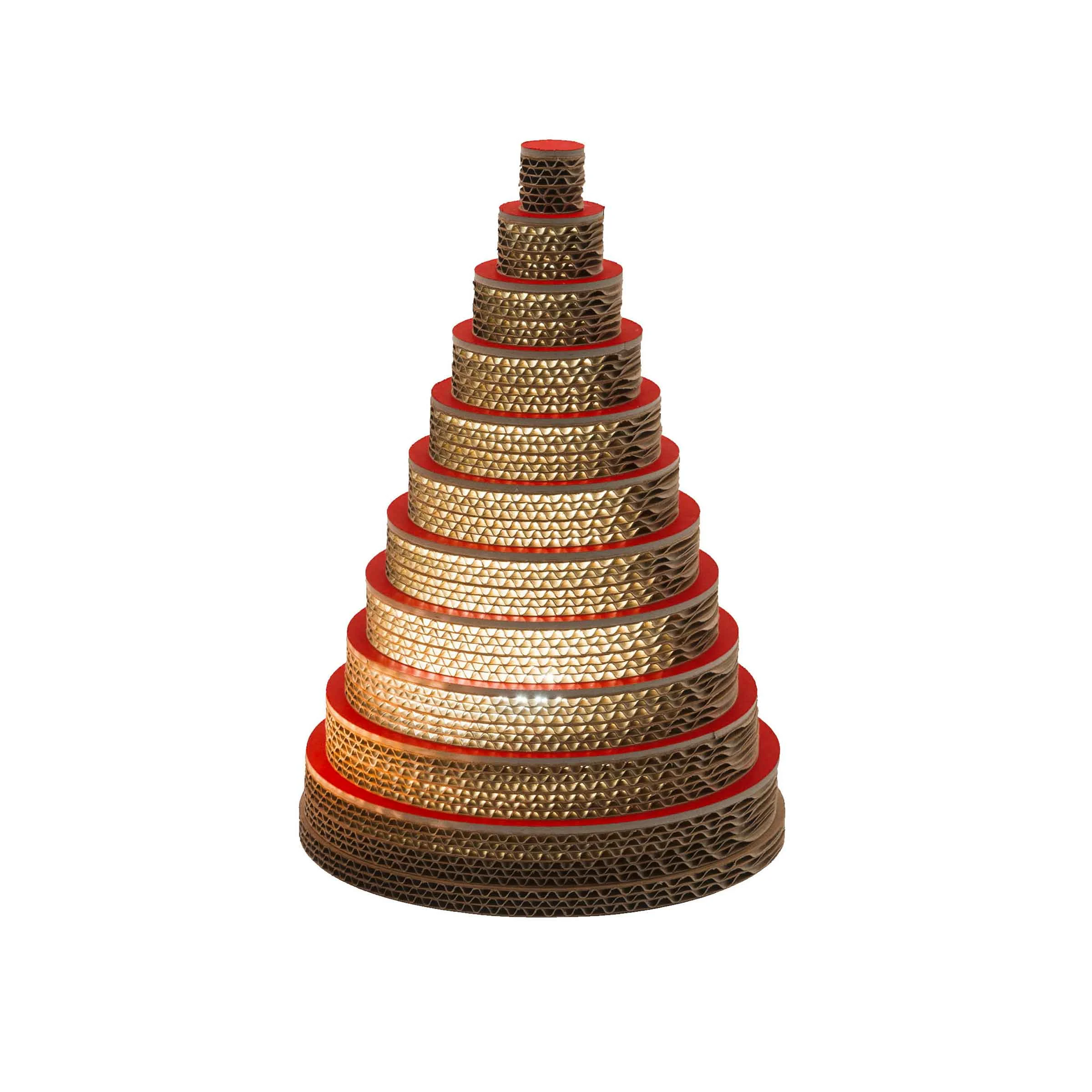 Albero di Natale sostenibile in cartone 3D 58 cm