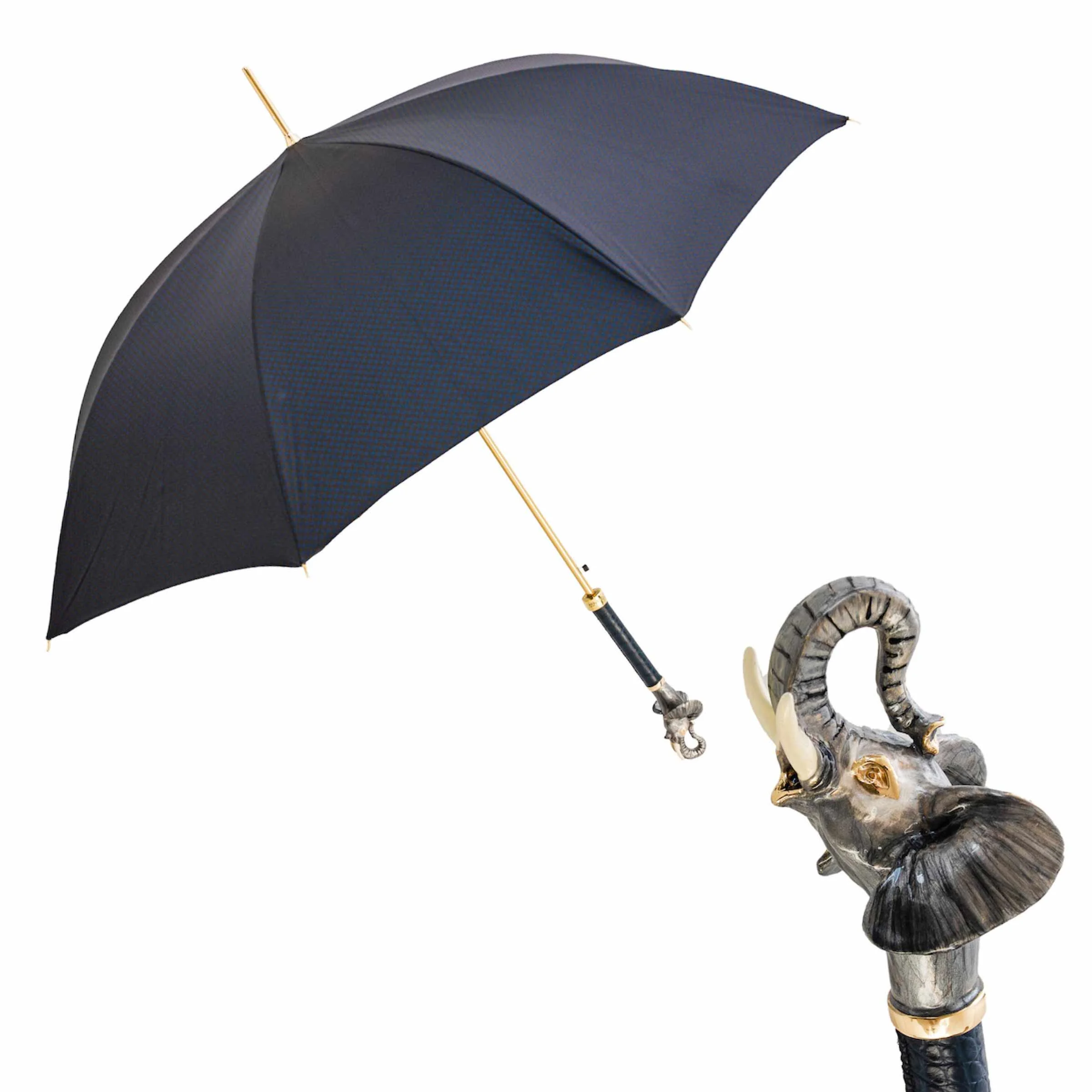 Ombrello ELEPHANT con Manico in Ottone Smaltato