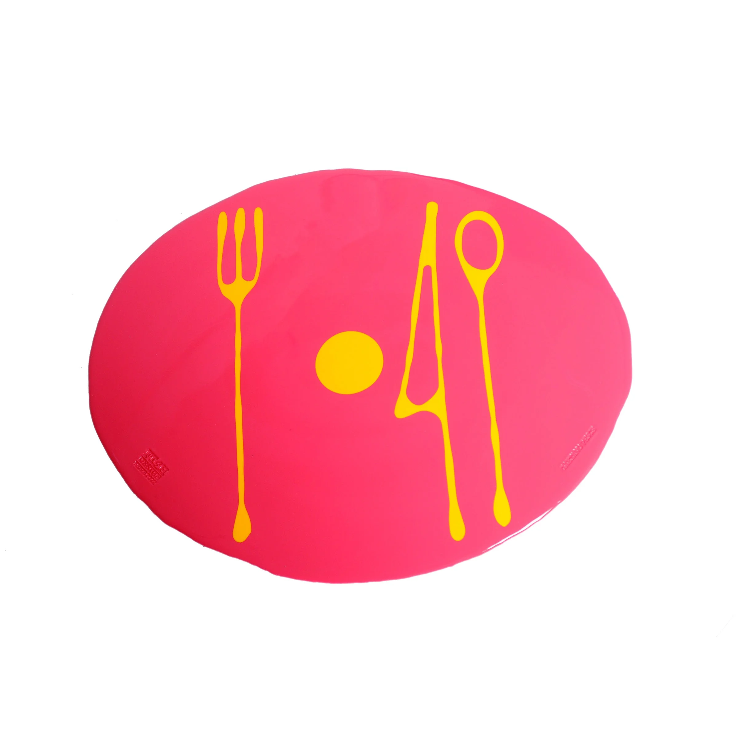 Tovagliette TABLE-MATES Rosa Opaco Set di 6 di Gaetano Pesce per Fish Design