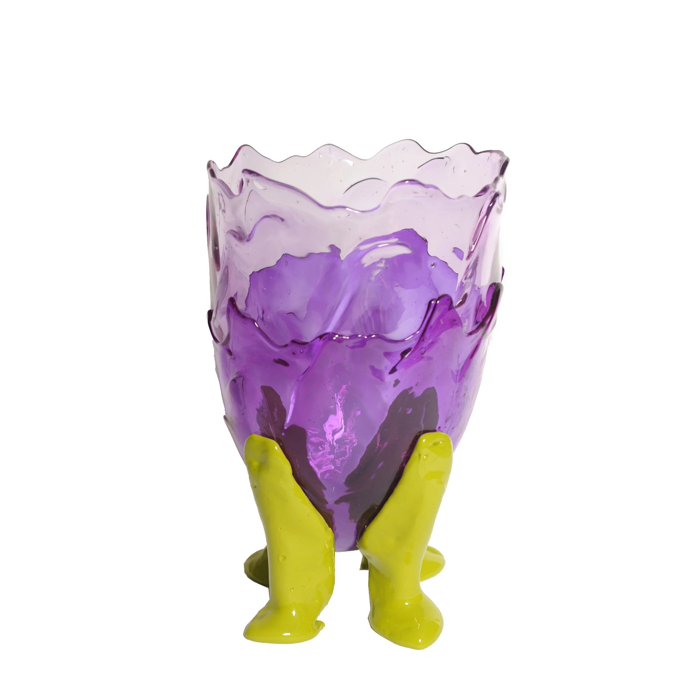 Vaso in Resina CLEAR EXTRACOLOR Viola di Gaetano Pesce per Fish Design