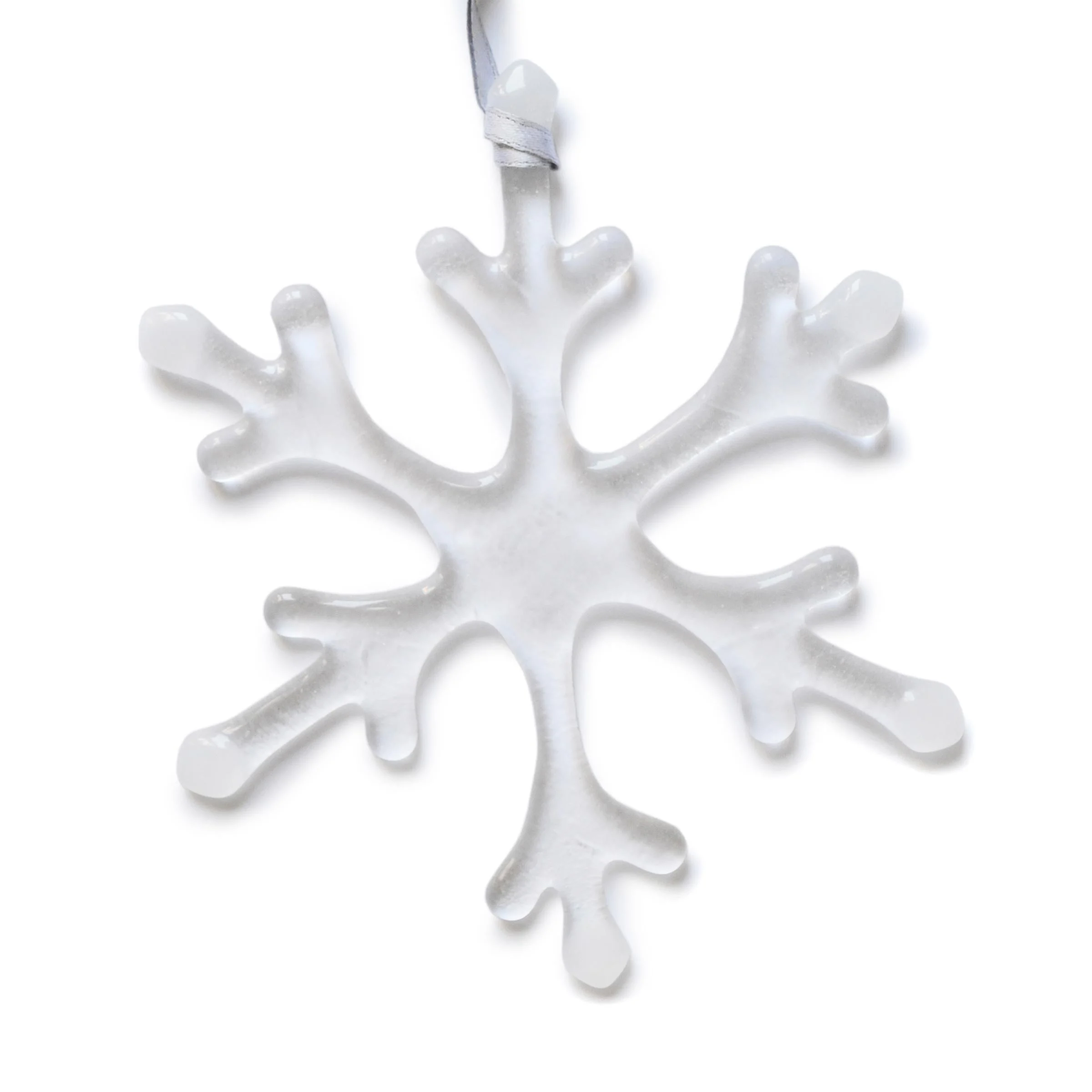 Decorazioni Natalizie in vetro di Murano NEVE Set di Sei di D.i. Più Andretto Design