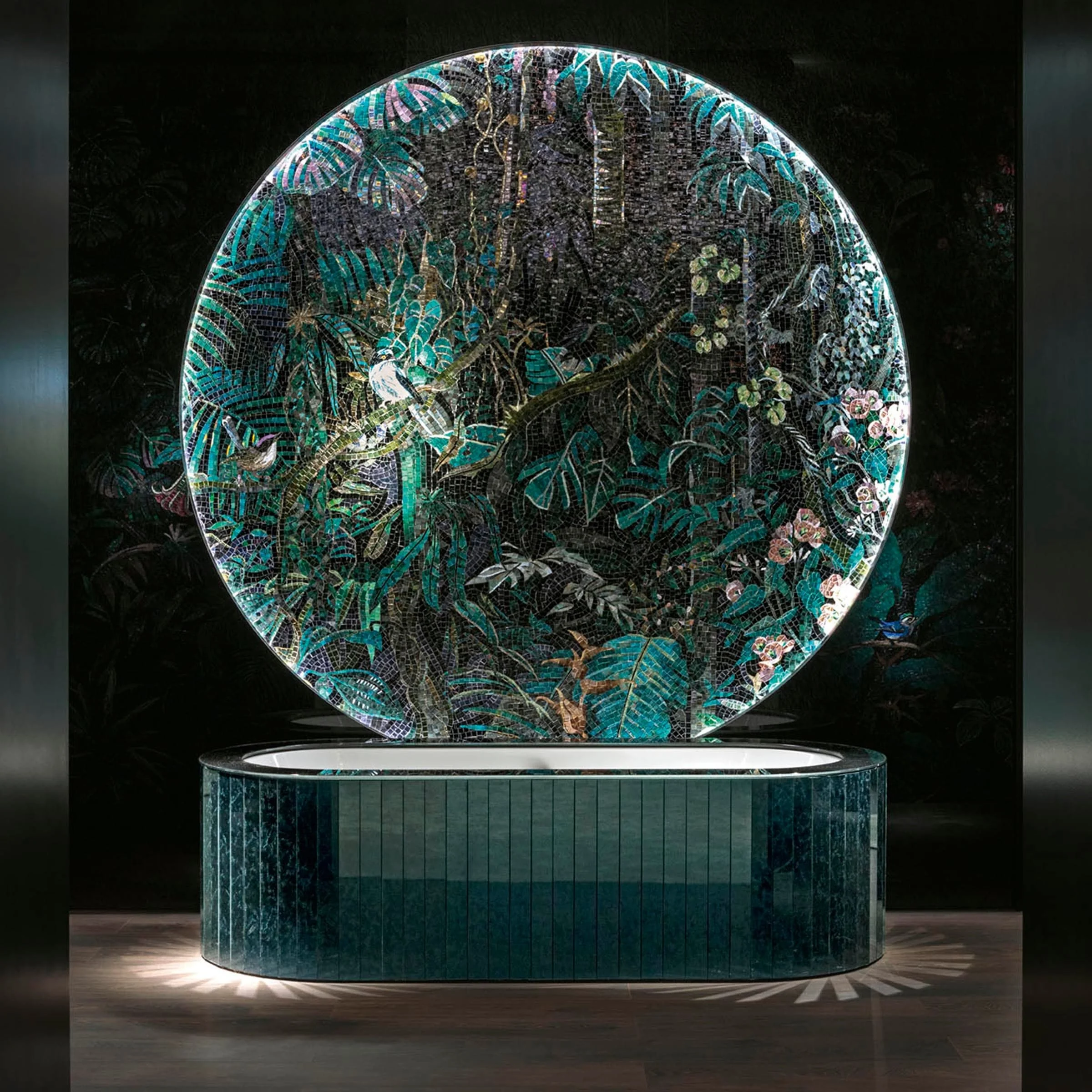 Mosaico GIAVA DARK CIRCLE di Sicis